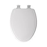 教会685e3 000住宅用細長いMolded Wood Toilet Seat with Whisper閉じる、ホワイトby教会