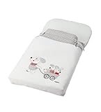 Cambrass Nest Lazos Winter/ Summer Sleeping Bag with Applique Designer Mice (Collection 75, White/ G