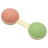 Cornstarch Dumbbell Rattle-Assorted Colors 1 Count by green sprouts