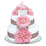 Small Hot Pink Daisy Diaper Cake by Bloomers [並行輸入品]