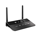 Bluetooth トランスミッター レシーバー 5.0 一台二役 aptX-LL aptX対応 低遅延 Bluetooth 送信機 受信機 2台同時接続 ブルートゥース トランスミッター 最大60メートル接続可能 ブルートゥース 送信機 小型(ブラック)
