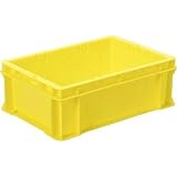 DICプラスチック:DIC F型コンテナF-12 外寸:W424×D291×H150 黄 F-12 Y 型式:F-12 Y