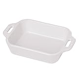 Staub Rectangular Dish, White, 7.5 x 6 - White by Staub