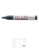 シャチハタ セキュア マーカー角4mm KSC-4B/H + 画材屋ドットコム ポストカードA