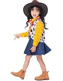 [SCLYX] ウッディ 子供 女の子 ウッディ コスチューム 可愛い ハロウィンコスプレ 幼稚園コスプレ ハロウィンコスチューム キッズ イベント仮装＃23065 (女の子, 身長140cm)