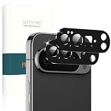 PRODELI For Google Pixel 10 Pro 専用 カメラフィルム アルミ合金製＋AR高透過率 キズ防止 一体型 硬度9H 高透過率 強化ガラス 防爆裂 気泡ゼロ 露出オーバー防止 耐衝撃 ケースに干涉なし ピクセル10 pro 用 レンズ 保護フィルム (ブラック/2枚入り)