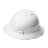 ERB 19201 Americana Full Brim Hard Hat with Slide Lock, White by ERB