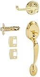 Schlage FE285PLY505FLALH Lifetime Polished Brass Plymouth Lower Handleset for Electronic Keypad with