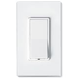 Leviton hxs08 – 1tw DHC 1000 W / VA 750 W移動、scene-capable、単極、スイッチ受信機with LED、2ウェイ通信、ホワイト