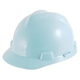 V-Gard Staz On Slotted Protective Cap (Light Blue) by MSA