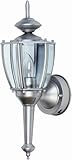 Designers Edge L-2553 PAW 16-Inch Dual Eye Motion-Activated Outdoor One-Light Upward Wall Sconce, Pe