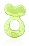 Nuby Silicone Teethe-eez Teether with Bristles Includes Hygienic Case Green [並行輸入品]