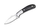 Boker USA Magnum Monocity固定刃ナイフ、3.11in 440 Aスチールブレード、ブラックMicartaハンドル