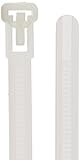 Releasable Cable Tie, 50lbs Tensile Strength, 2" Bundle Diameter, 0.210" Width, 8.0" Length, Natural