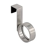 InterDesign Forma Over the Cabinet Single Loop Dish Towel Holder Hook [並行輸入品]