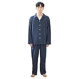 WEEN CHARM パジャマ 長袖 綿100 無地 夫婦 ルームウェア メンズ レディース 上下セット ペア 吸汗 通気 肌に優しい 部屋