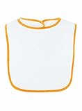 Rabbit Skins Infant Terry Snap Bib (White_Gold) (ALL) by Rabbit Skins [並行輸入品]