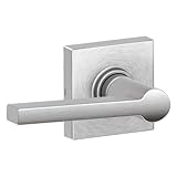 Schlage j10-sol-col Solstice PassageドアレバーSet with Decorativeコルトントリム、サテンクローム