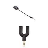 Perfk 3.5mm　オスメス　ジャック　USB 2.0　変換ケーブル　イヤホンスプリッタ　　部品