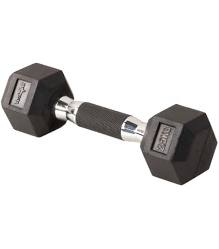 Amazon | ALEX アレックス ラバーHEXダンベル 5kg | ALEX | ダンベル