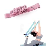 xlxdzyxgs ストレッチバンド フィットネスバンド レッグストレッチャー 高弾性 10段階の強度 大人用 男女共通のストレッチベルト バレエ/ヨガ/ダンス/体操/バレエ/テコンドーなど器具 ヨガストレッチストラップ トレーニングベルト 滑り止め 調整可能 柔軟運動【自宅で本格ストレッチ】 (ピンク)