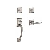 Baldwin SCNAPXFEDLTSR150 Reserve Single Cylinder Handleset Napa x Federal with Traditional Square Ro