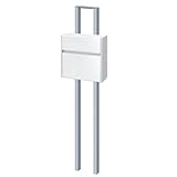 SWE-1 三協アルミ SWE型ポスト シンプルタイプ+ポールセット 壁付けポスト ホワイト+(GMC)