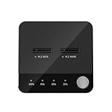 2 ベイ M.2 SATA および M.2 NVME クローン ドッキング ステーション デュアル M.2 Sata ドロワー読み取りドッキング ステーション SSD デュプリケーター、ワンキー システム ディスク コピー機能をサポート