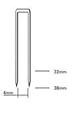 【ケース】フロアー用ステープル 432MA 32mm 5,000本×4箱