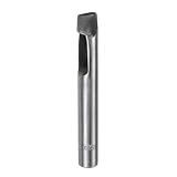 uxcell レザーオーバルホールパンチ 12x5mm ベルトホールパンチャー 楕円形 ホローパンチングカッティングツール レザークラフト ウォッチバンド ストラップ 布 ガスケット用