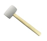 White Rubber Mallet 16 oz.- Use: metal sheet work plasterboard installation with chisels carpentry f