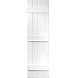 Vantage 8214055123 14X55 4 Board Joined BNB Shutter/Pair 123, White [並行輸入品]