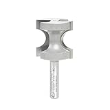 Amana Tool 51547 Carbide Tipped Bullnose 1/4 Radius x 1 Dia x 1 Cut Height x 1/4 Inch Shank Router B