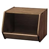 アイリスプラザ スタックボックス オープンタイプ 幅40×奥行38.8×高さ30.5cm ミッドブラウン ~SMART COLLECTION~