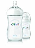 Philips Avent BPA Free Natural Polypropylene Bottle, 9 Ounce, 2 Count