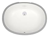 Mr Direct upl-bisque磁器アンダーマウントシンクバスルームのアンサンブル 7.75 x 22.00 x 16.75 inches シルバー UPL-B-PUD-C 1