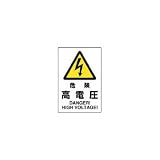 ユニット JIS規格標識 危険高電圧・エコユニボード・450X300 802491