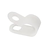 Amicoの100個8ミリメートルバンドルホワイトナイロンケーブルクランプオーガナイザー