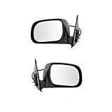 トヨタ タコマ 2005 06 07 08 09 2010 ミラー ドライバーと助手席側 ペア パワー 非加熱 滑らか ブラック 折りたたみ TO1320203 TO1321203 8794004190C0 879100410041 80C0