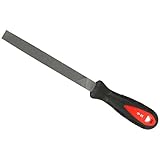 SK11 鉄工用ヤスリ ソフトグリップ 中目 平 150mm 柄付き