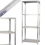 スチールラックのキタジマ スマートラック NSTR-636 幅60×奥行40×高さ180cm 4段 亜鉛メッキ 40kg/段