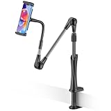 スマホアームスタンド スマホスタンド タブレット 兼用 360°回転可能 寝ながら スマホアーム フレキシブルアーム付き スマホホルダー ア