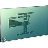 イーサプライ 壁掛けテレビ金具 ダブルアーム フルモーション式 37～70インチ目安 耐荷重50kg 薄型 角度調整 上下 前後 左右 可動式 VESA 大型 EEX-TVKA032