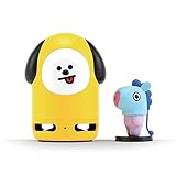 BT21 Friends Duo Bluetooth公式ポータブルスピーカー&フィギュアセット 自宅 アウトドア 旅行用 イエロー