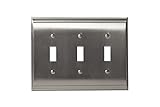 Amerock BP36502G10 Candler 3 Toggle Wallplate, Satin Nickel [並行輸入品]