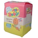 綿１００％安心のおしりふき！ 使いやすさ・経済性を両立したおしりふき！使いやすいサイズで、１枚できれいに拭き取れる！ベビーコットン　３００枚【4個セット】