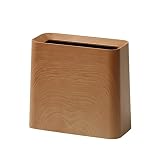 ideaco(イデアコ) ゴミ箱 角型 11.5L 幅35 ✕ 奥行16.5 ✕ 高さ32cm TUBELOR Hi-GRANDE teakwood (チューブラー ハイグランデ チークウッド)