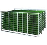 アルミ苗コンテナ 200枚 水平型 KS-200AL ※国産 代不