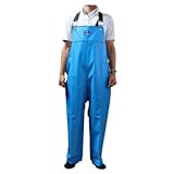水産マリンレリー　胸付ズボン　ライトブルー　漁師のための専用合羽 5Ｌサイズ