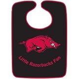 Caseys Distributing 9960603824 Arkansas Razorbacks Two-Toned Snap Baby Bib by Caseys